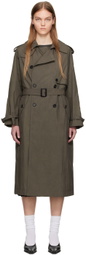 UMBER POSTPAST Taupe Mud-Dyed Trench Coat