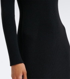 Moncler Ribbed-knit midi dress