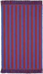 HAY Red & Blue Striped Door Mat