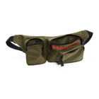 Dsquared2 Green Nylon Military Bum Bag