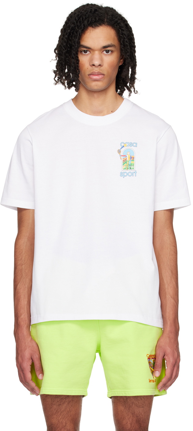 【関税込み】Casablanca SSENSE限定 ホワイト Le Jeu Tシャツ casablanca-designer-WHITE-