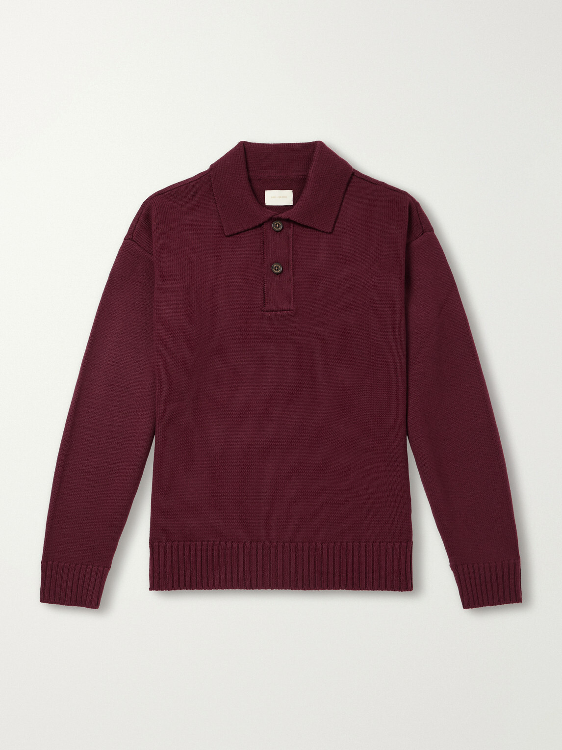 Aimé Leon Dore - Merino Wool Polo Sweater - Burgundy