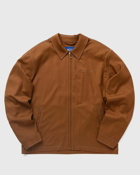 Awake Lightweight Wool Harrington Jacket Brown - Mens - Overshirts