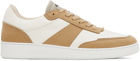 A.P.C. White & Beige Plain Sneakers