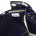 Novesta Star Dribble Contrast Stitch Sneakers in Navy/Beige/Ecru