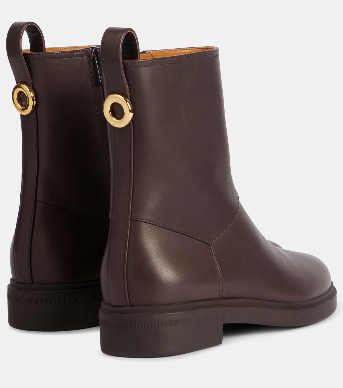 Loro Piana Kilda leather ankle boots