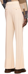 Acne Studios Beige Acetate Trousers