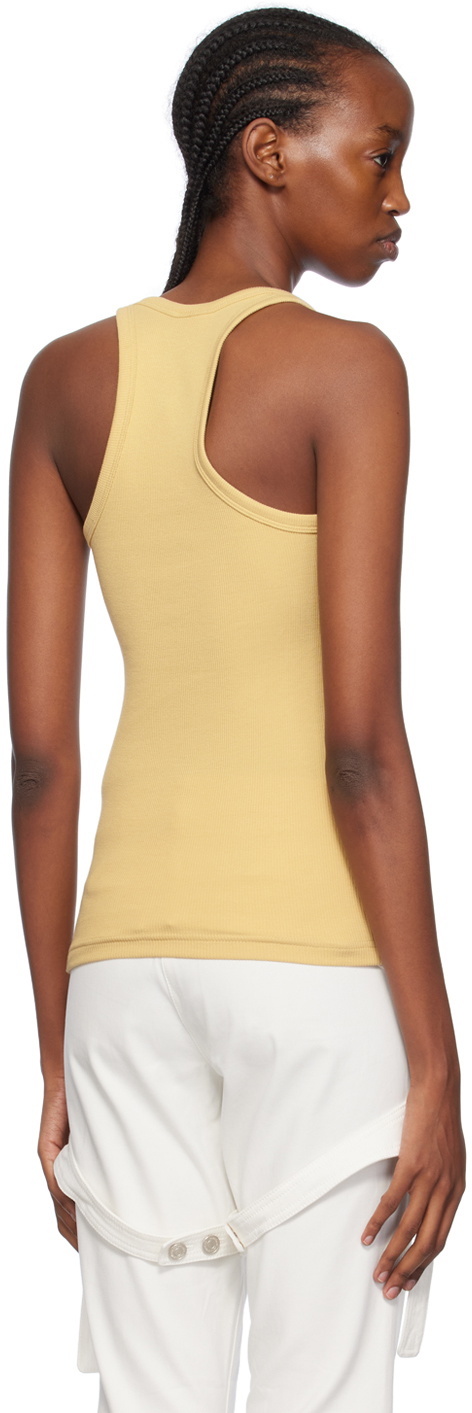 yellow buckle top