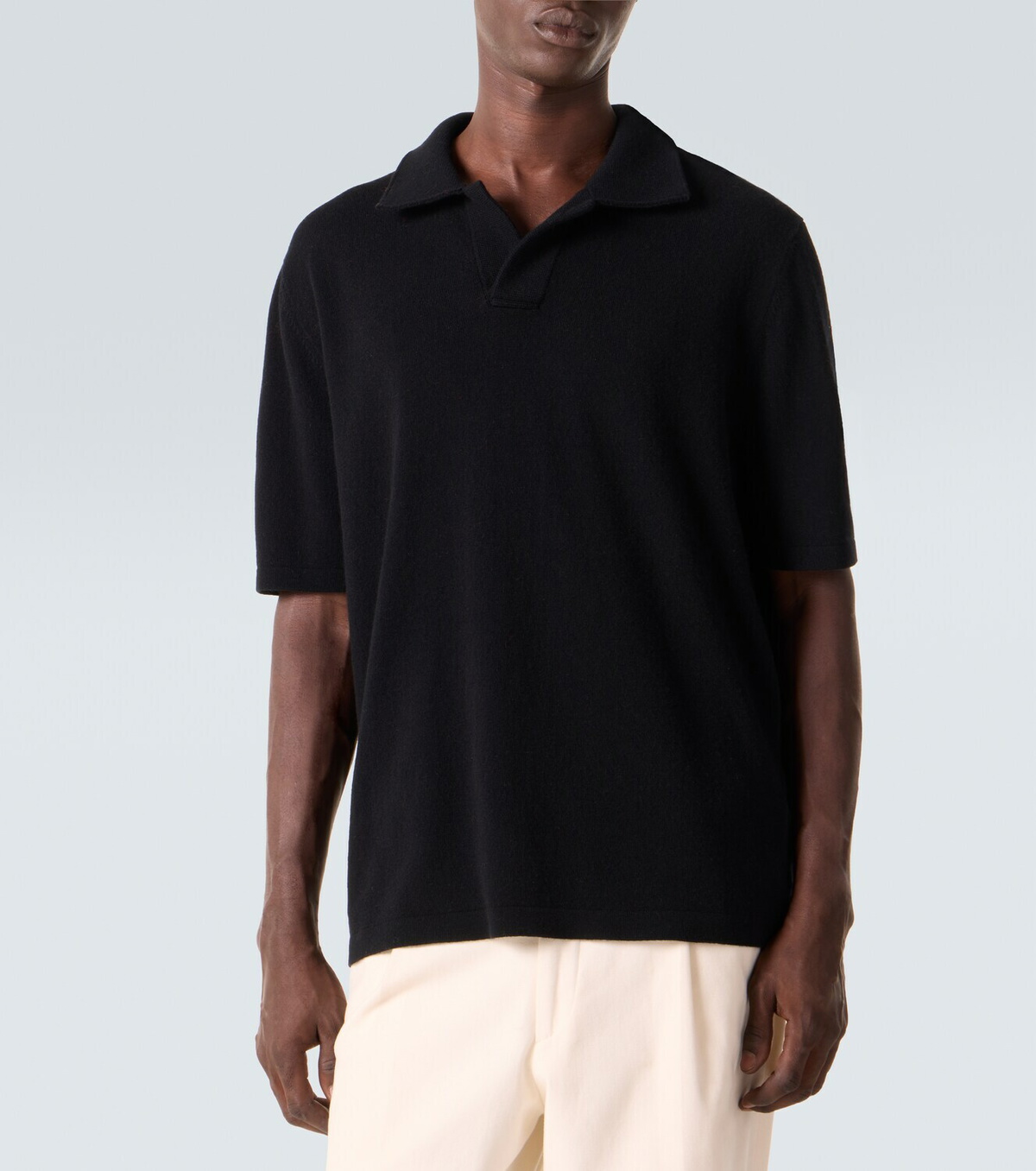 Allude Wool and cashmere polo sweater