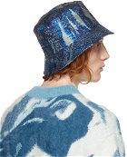 Feng Chen Wang Blue Jacquard Bucket Hat