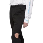 Vetements Black Knee Hole Trousers
