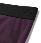 TOM FORD - Stretch-Cotton Jersey Briefs - Purple
