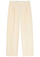 DRÔLE DE Monsieur Pantalon Golfeur Logo-embroidered Woven Trousers Off White