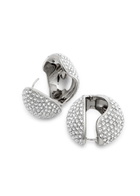 Coperni Crystal-embellished Hoop Earrings - Silver - One Size
