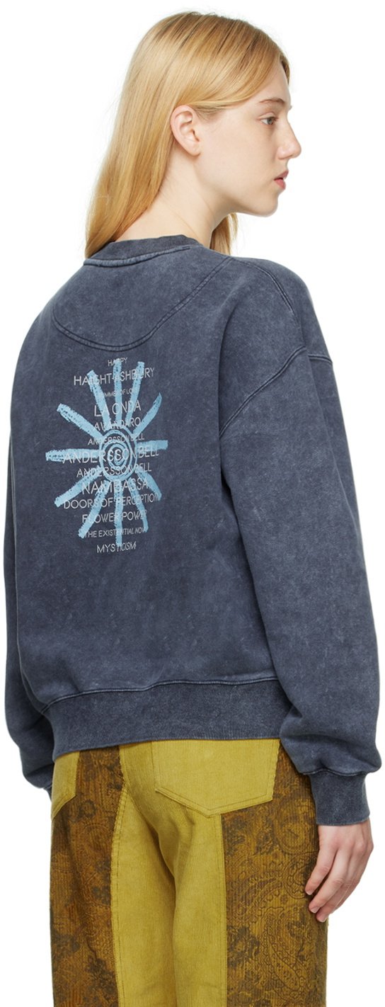 Andersson Bell Gray Heart Overdyed Sweatshirt