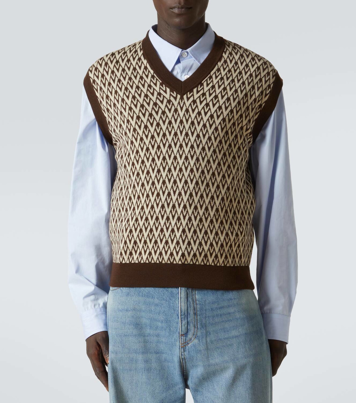 Valentino Toute La V virgin wool sweater vest