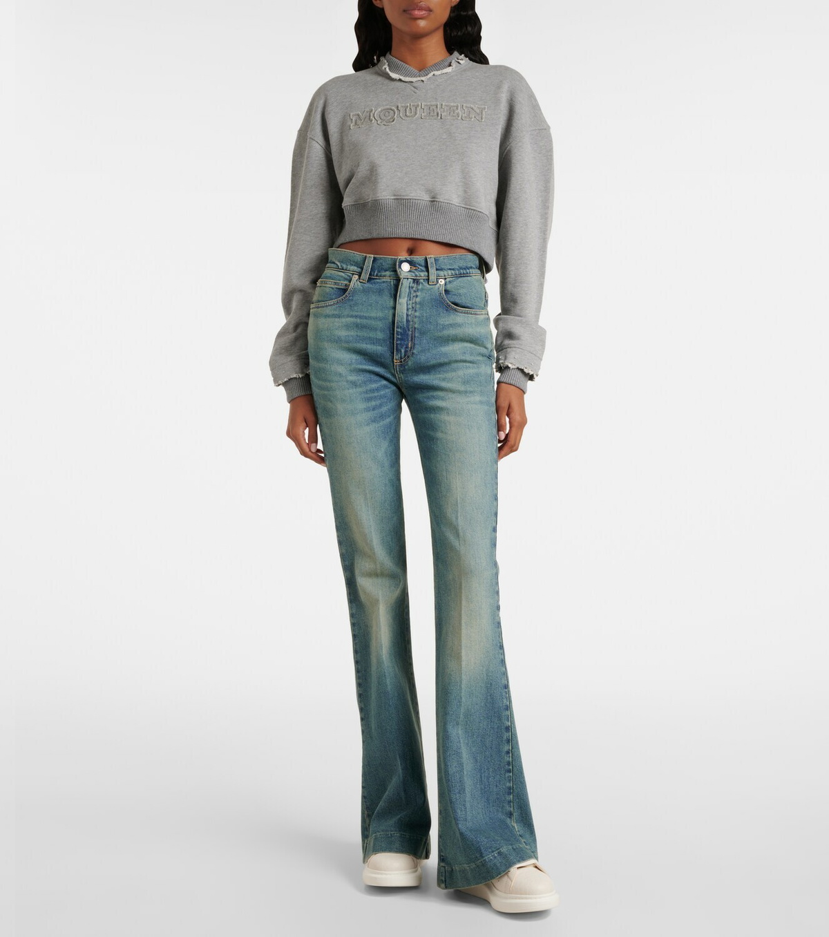 McQueen Oversized leather sneakers