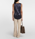Brunello Cucinelli Silk-blend tank top