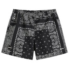 F.C. Real Bristol Men's Bandana Nylon Easy Shorts in Black