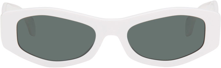 Versace White & Green Padded Headband Versace display picture 1