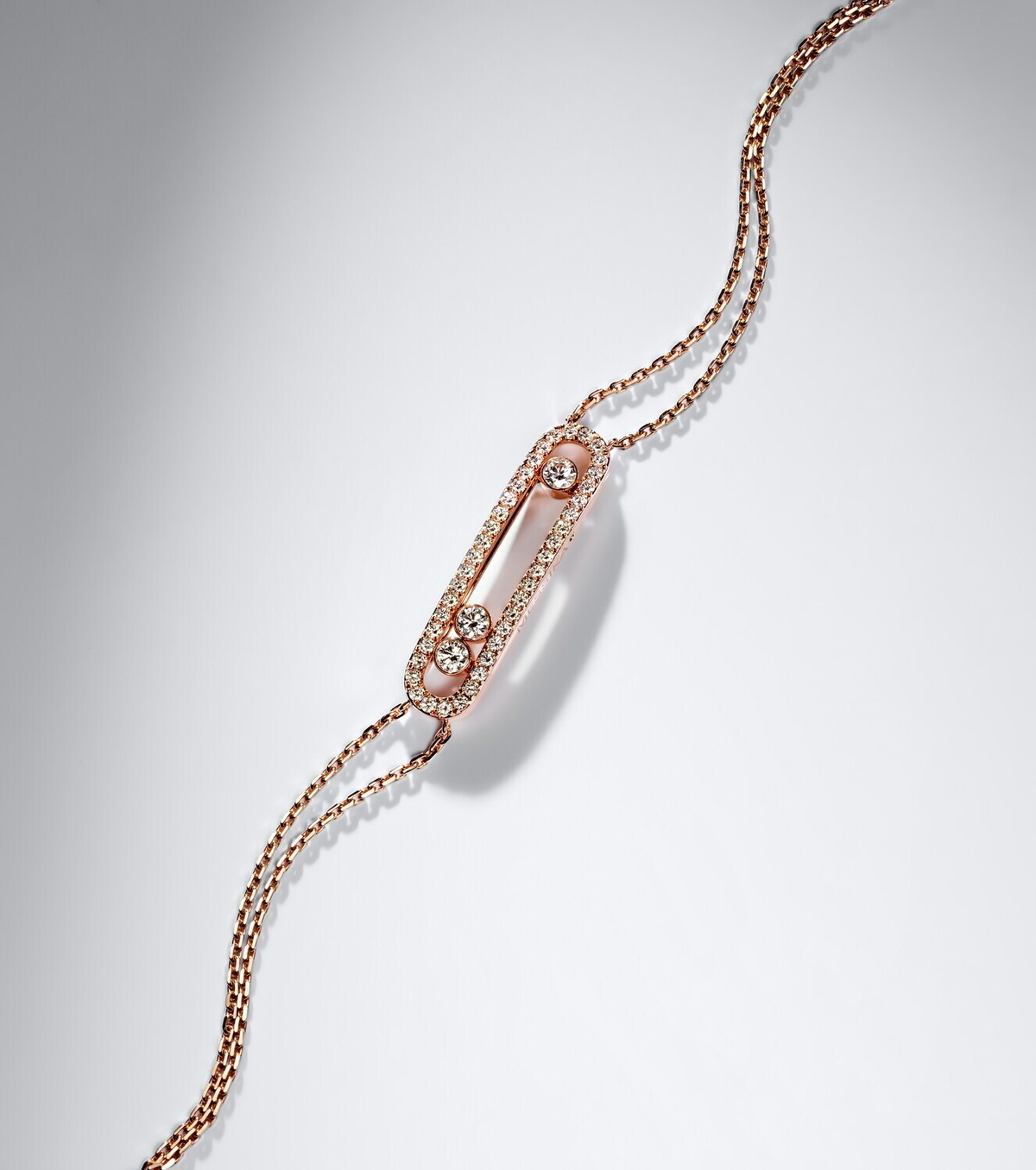 Messika Move Classique 18kt rose gold bracelet with diamonds