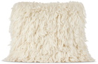 Mush Studios SSENSE Exclusive Off-White Shag Cushion