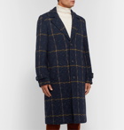 Massimo Alba - Checked Wool Coat - Blue
