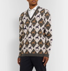 Gucci - Wool-Jacquard Sweater - Gray