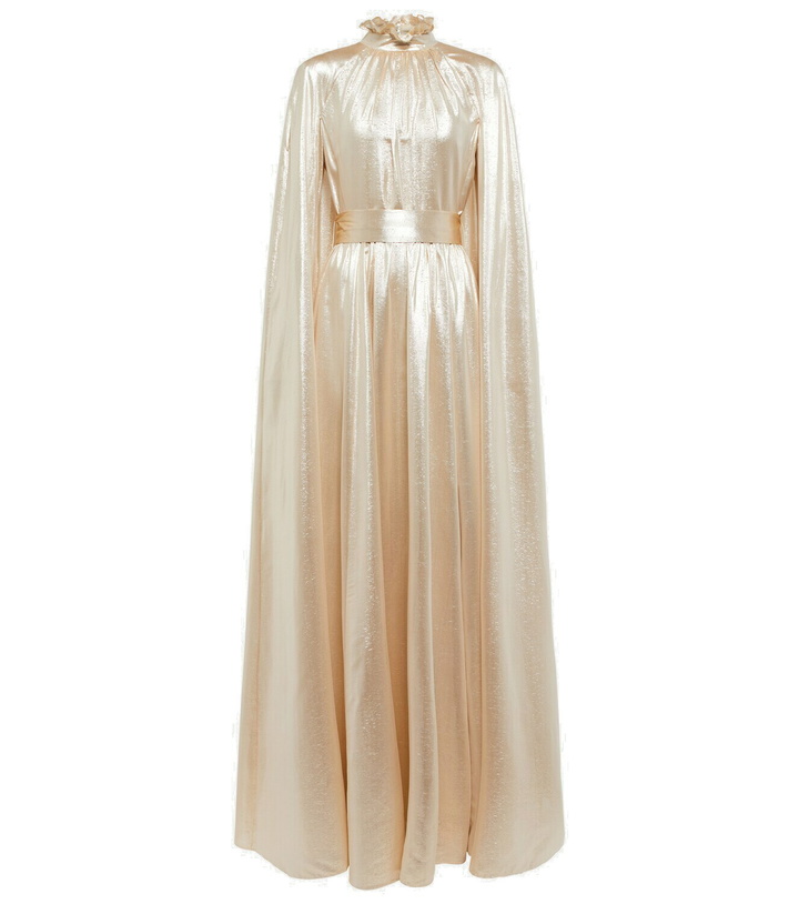 Photo: Erdem - Macie lamé cape gown