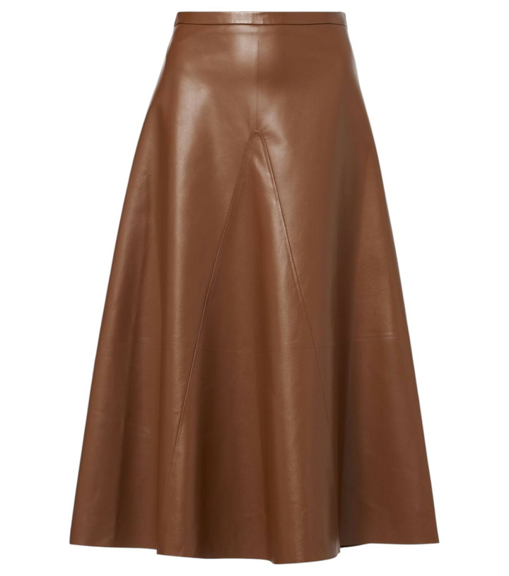 Photo: Fforme Selina leather midi skirt