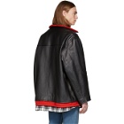 Balenciaga Black Leather Layered Jacket