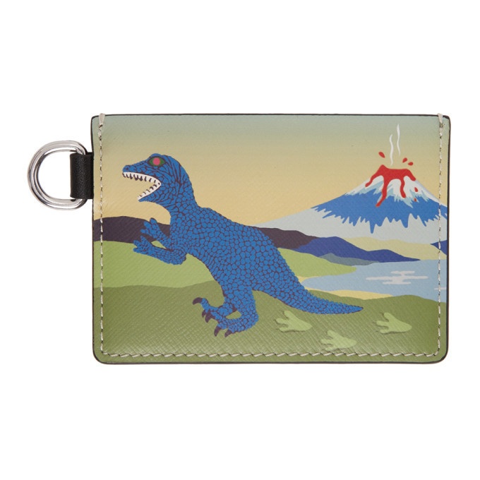 Photo: PS by Paul Smith Multicolor Dino Card Holder