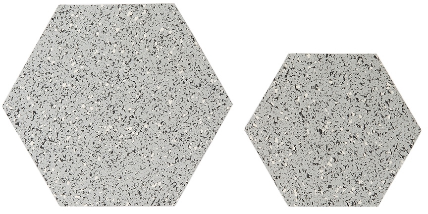Slash Objects Grey Hex Duo Trivet Set