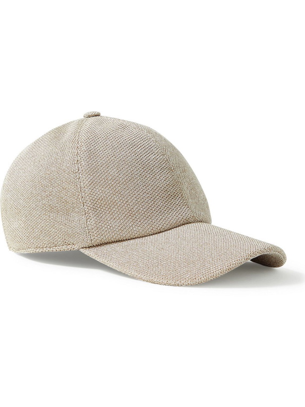 Photo: The Row - Caspian Silk-Piqué Baseball Cap - Neutrals