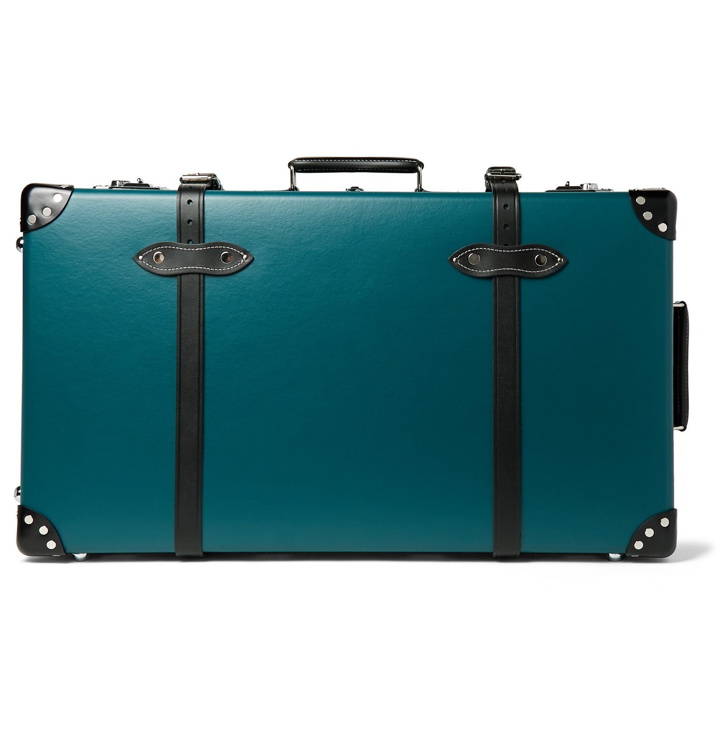 Photo: Globe-Trotter - 30" Leather-Trimmed Trolley Case - Blue