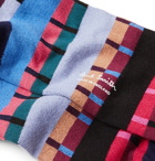 Paul Smith - Stretch Cotton-Blend Jacquard Socks - Multi