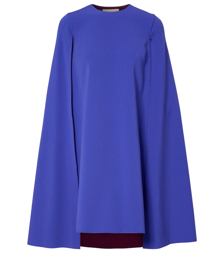 Photo: Roksanda Twiggy caped crêpe cocktail dress