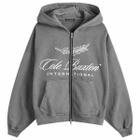 Cole Buxton Men's International Zip Hoodie in Washed Black