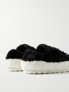 Marni - Faux Fur Sneakers - Black