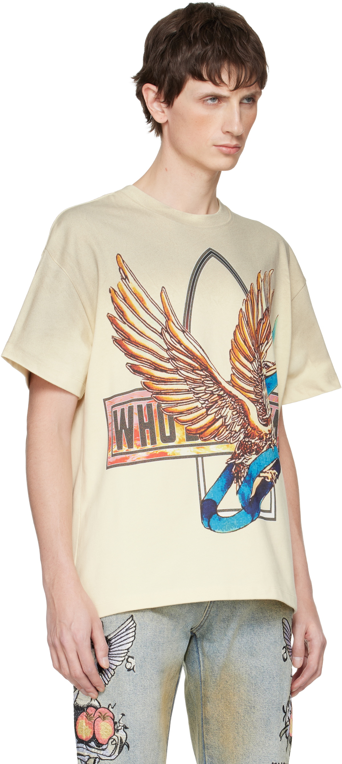 Who Decides War Off-White Ribbon Tour T-shirt