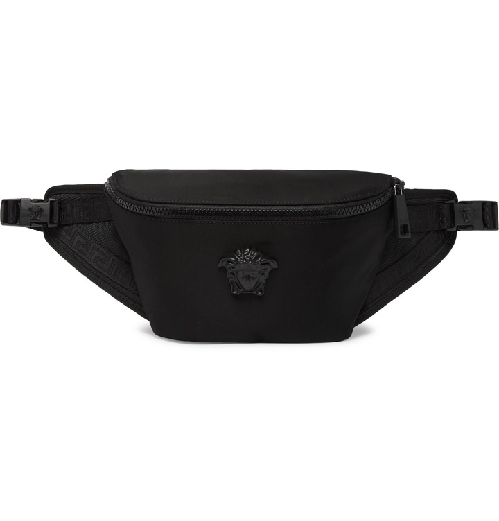 Photo: Versace - Logo-Embellished Shell Belt Bag - Black