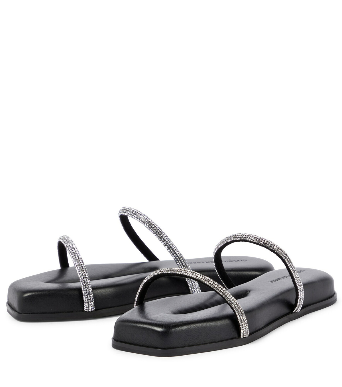 Christopher Esber - Fontana embellished leather slides Christopher Esber