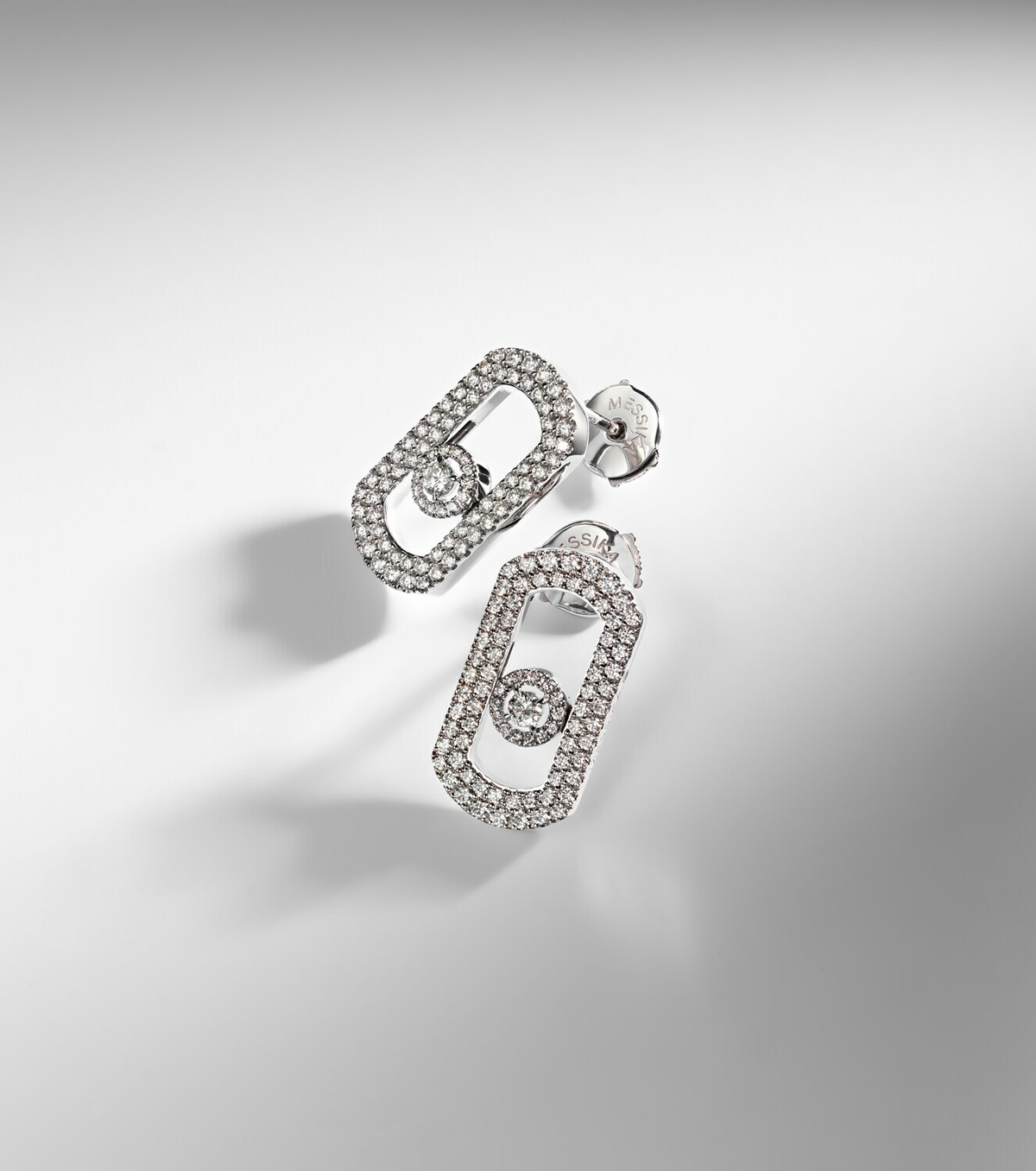 Messika So Move 18kt white gold earrings with diamonds