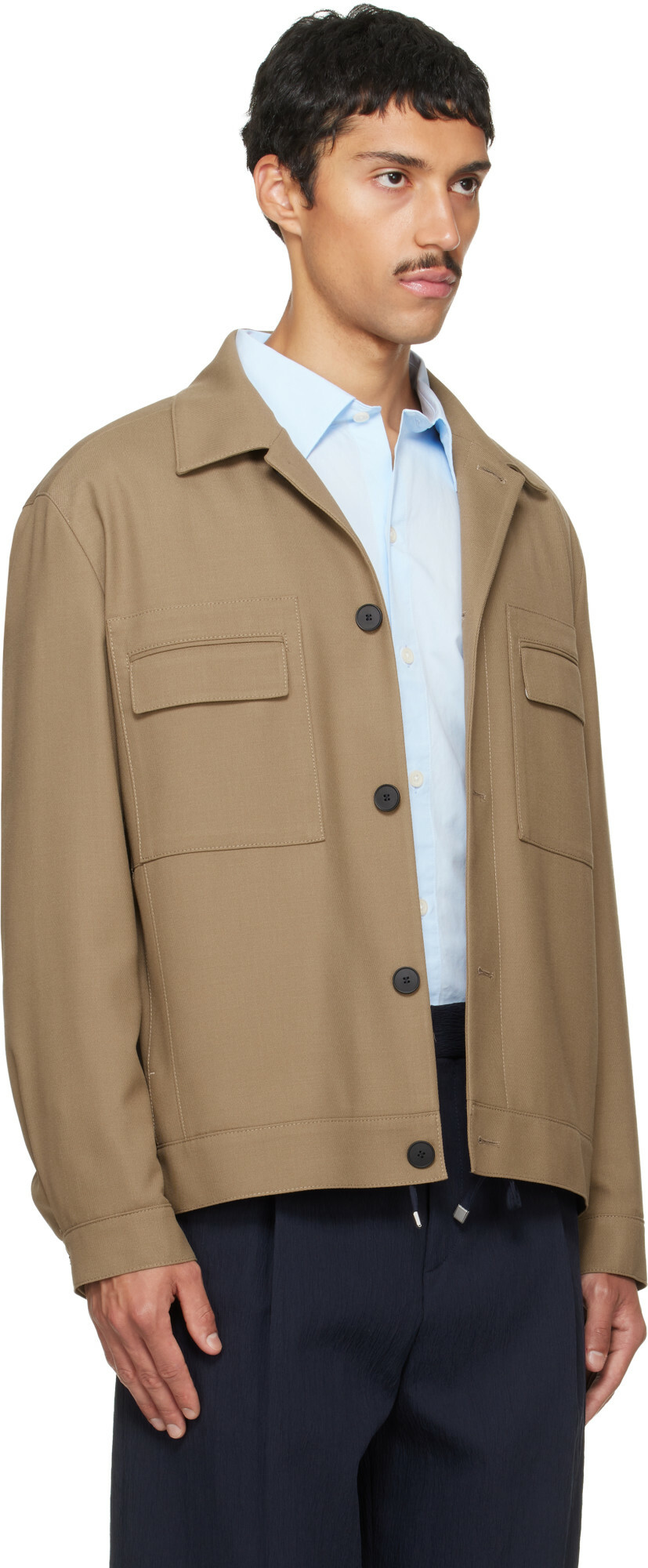 Hugo Beige Slim-Fit Jacket