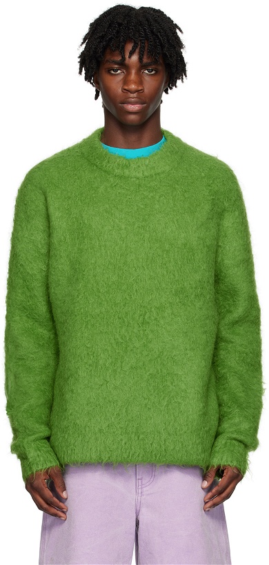 Photo: Acne Studios Green Brushed Sweater