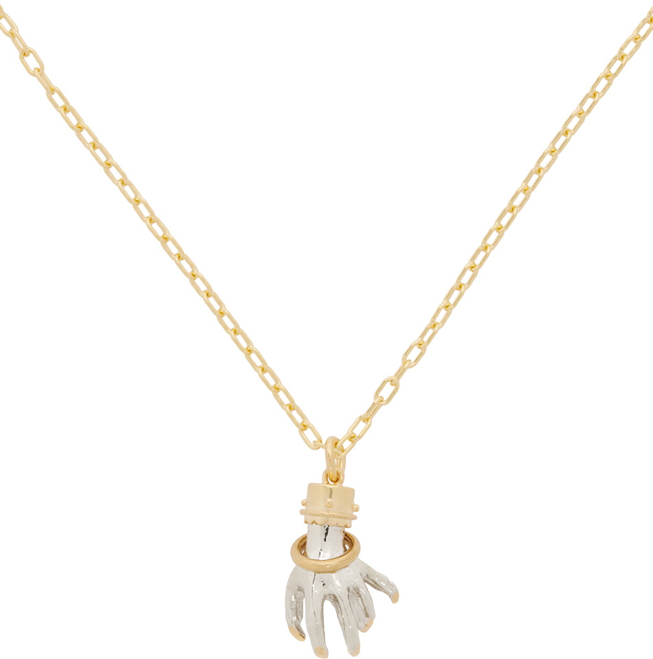 Undercover Gold & Silver Hand Necklace Undercover