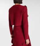 Oscar de la Renta Floral cropped cardigan