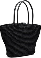 ANINE BING Black Lou Monogram Tote
