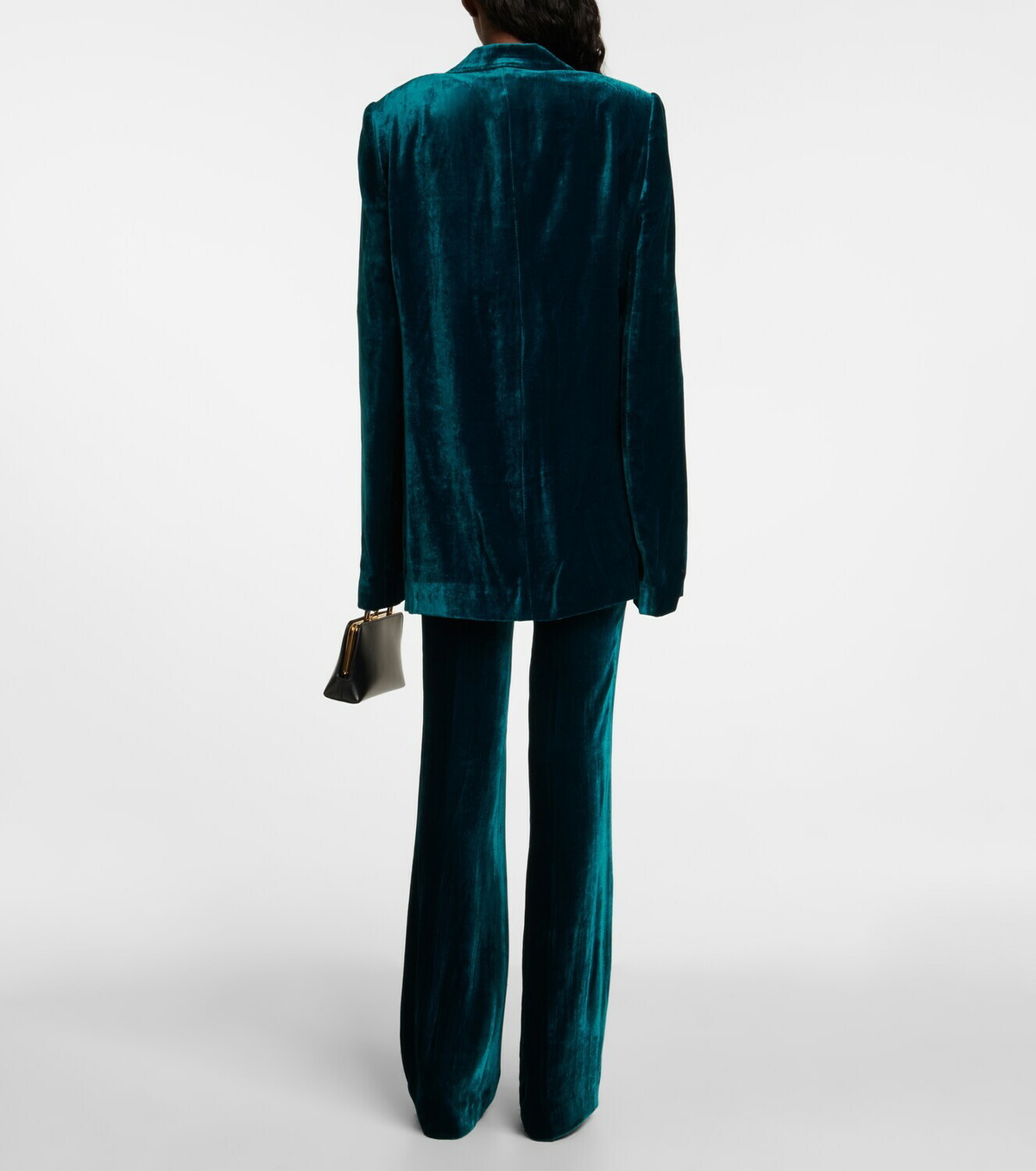 Petar Petrov Ioan single-breasted velvet blazer