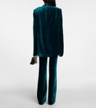 Petar Petrov Ioan single-breasted velvet blazer